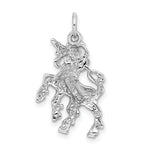 Load image into Gallery viewer, 14K White Gold Unicorn Charm Pendant
