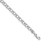 Load image into Gallery viewer, 8" Length Bracelet 14K White Gold Double Link Charm Bracelet