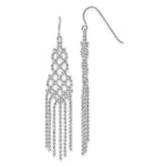 Load image into Gallery viewer, 14K White Gold Beaded Earrings