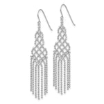 Load image into Gallery viewer, 14K White Gold Beaded Earrings