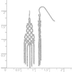 Load image into Gallery viewer, 14K White Gold Beaded Earrings