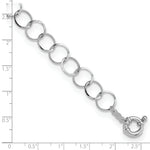 Load image into Gallery viewer, 14K White Gold Circle Bracelet Length 7.5'' inches