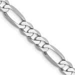 Load image into Gallery viewer, 14k White Gold 5.5mm Flat Figaro Chain length: 18 inches