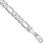Load image into Gallery viewer, 14k White Gold 7mm Figaro Chain length: 8 inches