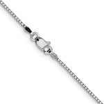 Load image into Gallery viewer, 14k White Gold 1.05mm Box Chain length: 16 inches
