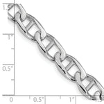 Load image into Gallery viewer, 14K White Gold 9mm Anchor Link Chain Necklace Length 24'' inches