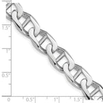 Load image into Gallery viewer, 14K White Gold 11mm Anchor Link Chain Bracelet Length 8'' inches