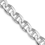 Load image into Gallery viewer, 14K White Gold 11mm Anchor Link Chain Bracelet Length 8'' inches
