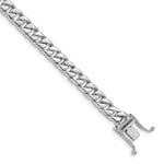 Load image into Gallery viewer, 14K White Gold 6mm Curb Link Chain Bracelet Length 8'' inches