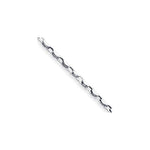 Load image into Gallery viewer, 14K White Gold 4.5mm Fancy Link Chain Bracelet Length 8'' inches