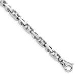 Load image into Gallery viewer, 14K White Gold 5.75mm Fancy Link Chain Bracelet Length 8'' inches