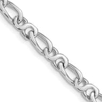 Load image into Gallery viewer, 14K White Gold 4.8mm Polished Fancy Link Chain Necklace Length 18'' inches