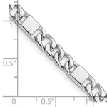 Load image into Gallery viewer, 14K White Gold 5.5mm Polished Fancy Link Bracelet Length 8'' inches