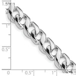Load image into Gallery viewer, 14K White Gold 8.75mm Polished Fancy Link Chain Necklace Length 20'' inches