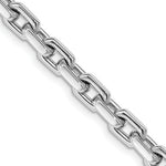 Load image into Gallery viewer, 14K White Gold 5.3mm Polished Fancy Link Chain Necklace Length 20'' inches