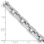 Load image into Gallery viewer, 14K White Gold 6.2mm Polished Fancy Link Chain Necklace Length 20'' inches