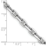 Load image into Gallery viewer, 14K White Gold 5mm Polished Fancy Link Chain Necklace Length 18'' inches