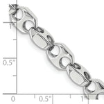 Load image into Gallery viewer, 14K White Gold 6.75mm Fancy Link Chain Necklace Length 20'' inches