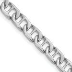 Load image into Gallery viewer, 14K White Gold 6.25mm Polished Fancy Anchor Link Chain Bracelet Length 7.25'' inches