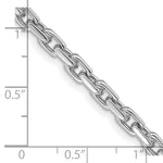 Load image into Gallery viewer, 14K White Gold 4.25mm Fancy Link Chain Necklace Length 24'' inches