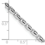 Load image into Gallery viewer, 14K White Gold 3mm Fancy Link Chain Necklace Length 18'' inches