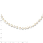Load image into Gallery viewer, 14K Yellow Gold 5-6mm White Freshwater Cultured Near Round Pearl Necklace length: 16 inches