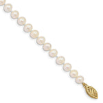 Load image into Gallery viewer, 7.5" Length Bracelet 14K 5-6mm White FW Cultured Near Round Pearl Bracelet