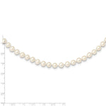 Load image into Gallery viewer, 14K Yellow Gold 6-7mm White Freshwater Cultured Near Round Pearl Necklace length: 16 inches