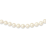 Load image into Gallery viewer, 14K Yellow Gold 11-12mm White Near Round Freshwater Cultured Pearl Necklace length: 18 inches
