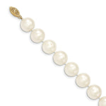 Load image into Gallery viewer, 14K Yellow Gold 11-12mm White Near Round Freshwater Cultured Pearl Necklace length: 18 inches
