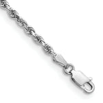 Load image into Gallery viewer, 14k White Gold 2.75mm Diamond-cut Quadruple Rope Chain length: 7 inches