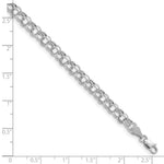 Load image into Gallery viewer, 8.25" Length Bracelet 14K White Gold Lite 5mm Double Link Charm Bracelet