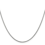 Load image into Gallery viewer, 14K White Gold 1.1mm Round Snake Chain Necklace Length 16'' inches
