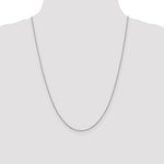 Load image into Gallery viewer, 14K White Gold .95mm Twisted Box Chain Necklace Length 24'' inches