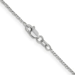 Load image into Gallery viewer, 14K White Gold .95mm Twisted Box Chain Necklace Length 24'' inches