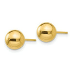 Load image into Gallery viewer, 14K Yellow Gold Polished 7mm Ball Post Earrings