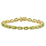 Load image into Gallery viewer, 14K Yellow Gold 6x4mm Oval Peridot Bracelet