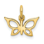 Load image into Gallery viewer, 14K Yellow Gold Butterfly Charm