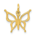 Load image into Gallery viewer, 14K Yellow Gold Butterfly Charm