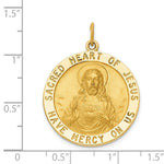 Load image into Gallery viewer, 14K Yellow Gold Sacred Heart of Jesus Medal Pendant