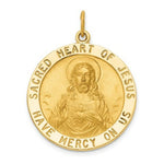 Load image into Gallery viewer, 14K Yellow Gold Sacred Heart of Jesus Medal Pendant