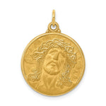 Load image into Gallery viewer, 14K Yellow Gold Jesus Medal Pendant