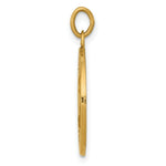 Load image into Gallery viewer, 14K Yellow Gold Saint Theresa Medal Charm 19mm width
