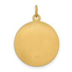 Load image into Gallery viewer, 14K Yellow Gold Saint Theresa Medal Charm 19mm width