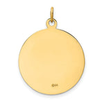 Load image into Gallery viewer, 14K Yellow Gold Saint Francis Medal Pendant 23mm width