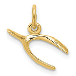 Load image into Gallery viewer, 14K Yellow Gold Wishbone Charm Pendant
