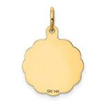 Load image into Gallery viewer, 14K Yellow Gold Merry Christmas Disc Charm Pendant