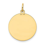 Load image into Gallery viewer, 14K Yellow Gold Shetland Sheepdog Disc Charm Pendant
