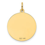 Load image into Gallery viewer, 14K Yellow Gold Yorkshire Terrier Disc Charm Pendant