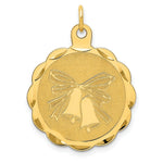 Load image into Gallery viewer, 14K Yellow Gold Wedding Bells Charm Pendant